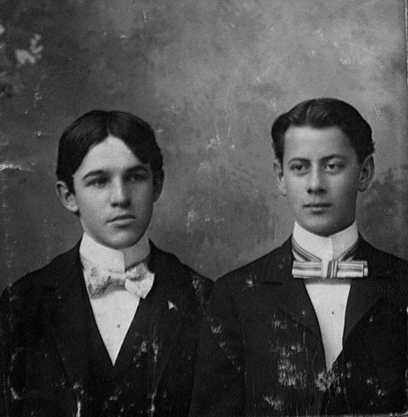 Carl Holmes & Clyde Bates - classmates at Albion - undated-31