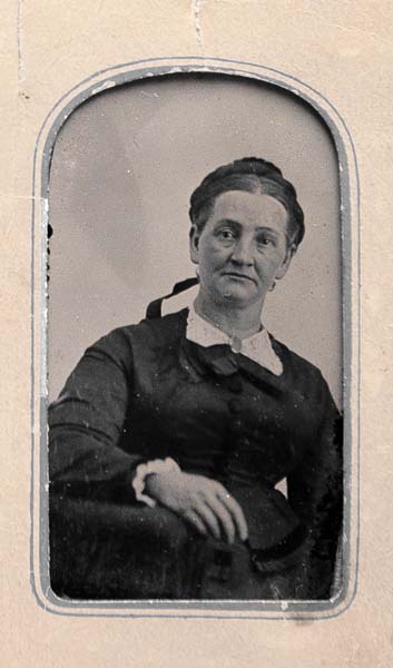 Emily Robinson Bates - b 7-27-1829 - d 8-30-1899 - tintype - undated-31