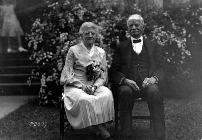 Hannah Amanda (Sickels) Bates & George LaMott Bates - 60th Anniversary - 5-28-1933-35