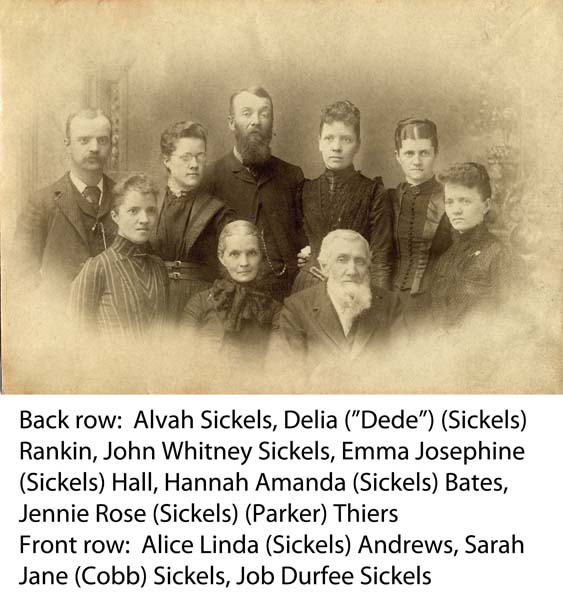 Job & Sarah Jane (Cobb) Sickels & family - ca 1890-25
