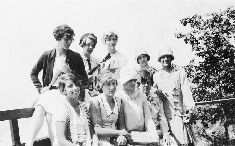 Camp Keewano counselors - EJH at right - 1929-23