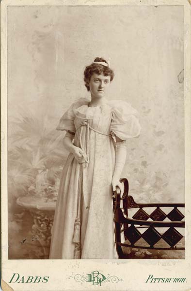 Maria Louise Kennard - 19 yrs - graduating from Montgomery Terrace School, Phila PA - 1893-H07