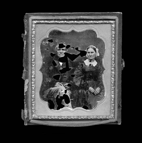 Jacob Jackson & Fanny Goodrich - tintype, damaged - undated-17