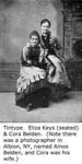 Eliza Keys & Cora Belden (her cousin) - tintype - undated-15