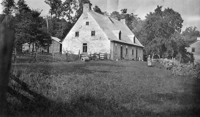 'Typical French farm house on road from St Anne to Quebec' - Relates somehow to 'Cousin Dodd' - undated-15