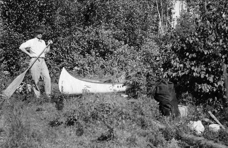 Au Sable River by canoe - Bion & Archie Hall - ca 1907-08 - 03-Bion
