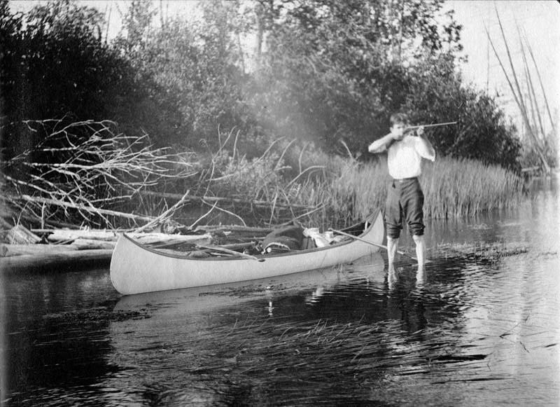 Au Sable River by canoe - Bion & Archie Hall - ca 1907-08 - 05-Bion
