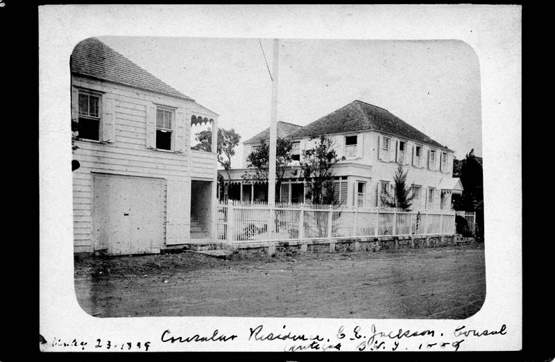 Consular Residence - CE Jackson Consul - Antigua BWI - A Michaud Photographer Trinidad - 5-23-1889-15