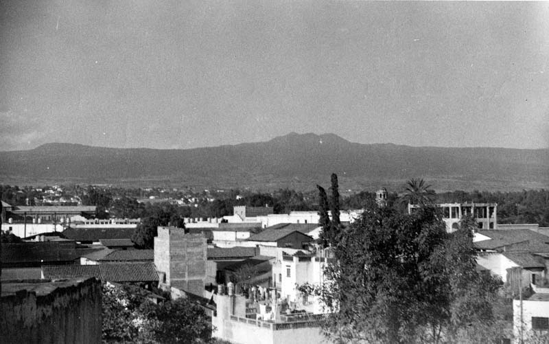 Cuernavaca Mexico - view from balcony outside EJH hotel room - 1-16-1945-H11 - Photo by EJH