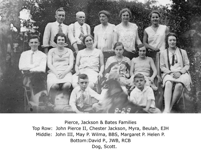 Bates & Jacksons with Pierces - EJH, BBS, JWB & RCB - 8-1929-07