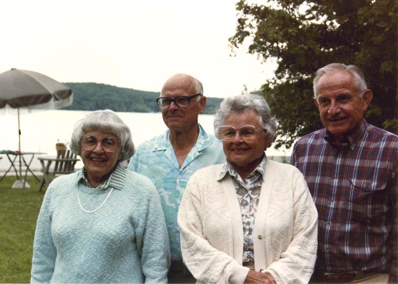 EJH, JWB, BBS & RCB - Walloon Lake - 7-1990-36